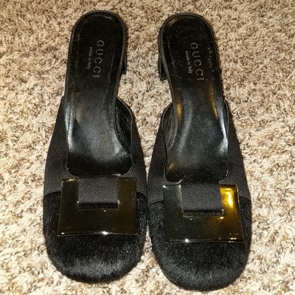 Gucci Shoes | Gucci Pony Hair Low Heels S 9 - Picture 1 of 6